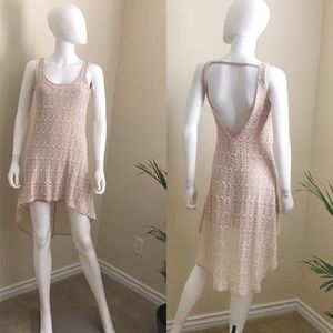 Beige Hi Low Dress